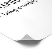 Get Comfortable Being Uncomfortable Insrational Mo ポスター (角)