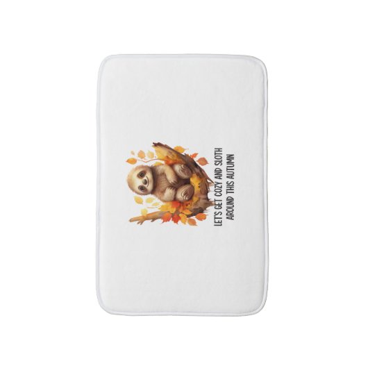 Get Cozy and Sloth Around This Autumn バスマット (正面縦)