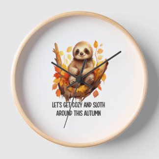 Get Cozy and Sloth Around This Autumn 壁時計