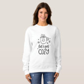 Get Cozy word art T-Shirt スウェットシャツ (正面フル)