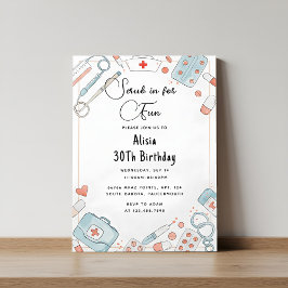 Get Doctorハート登録ナースRn 30th Birthday 招待状