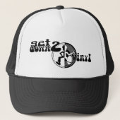 Get down to vinyl graphic hat キャップ (正面)