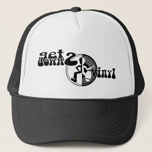 Get down to vinyl graphic hat キャップ (正面)