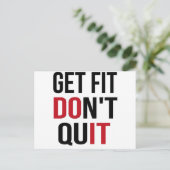 Get Fit Do やめ Not - DO IT ポストカード (スタンド正面)