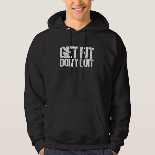 Get Fit Donu2019tシャツやめパーソナルトレーナー パーカ (正面)