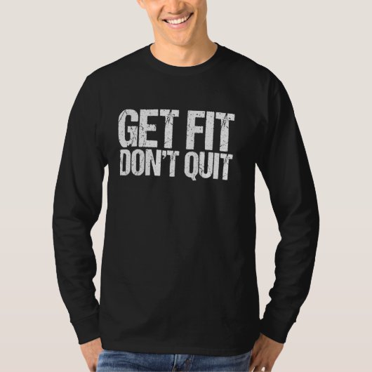 Get Fit Donu2019tシャツやめパーソナルトレーナー Tシャツ (正面)