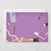 Get Glammed Up – メイクアップ/スパ招待状 招待状 (裏面)