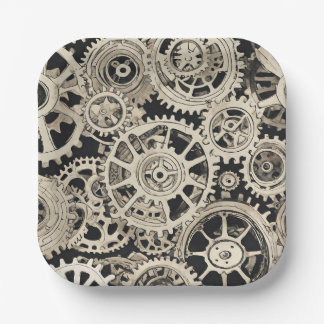 Get inギアロボット誕生日パーティー – ギア ペーパープレート