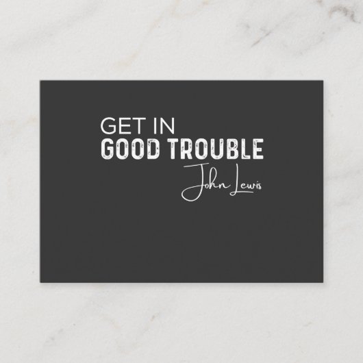 get in good trouble 名刺 (正面)