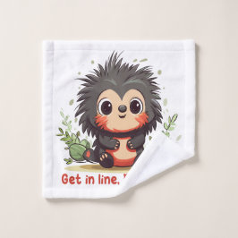 Get in line, Porcupine ウォッシュタオル