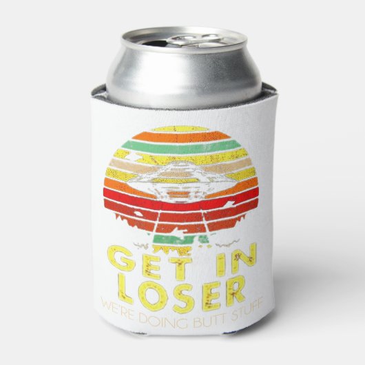 Get In Loser私たちはお尻物Vint 缶クーラー (缶正面)