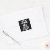 Get In Loser Golf Cart Look For My Ball Golfer  スクエアシール (封筒)