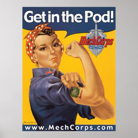Get in the Pod! poster - MechCorps ポスター (正面)