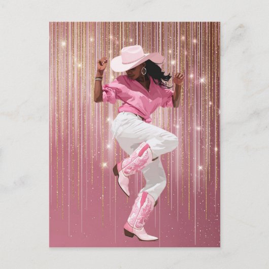 GET IT GIRL #1折り畳まれたサンキューカード ポストカード (正面)