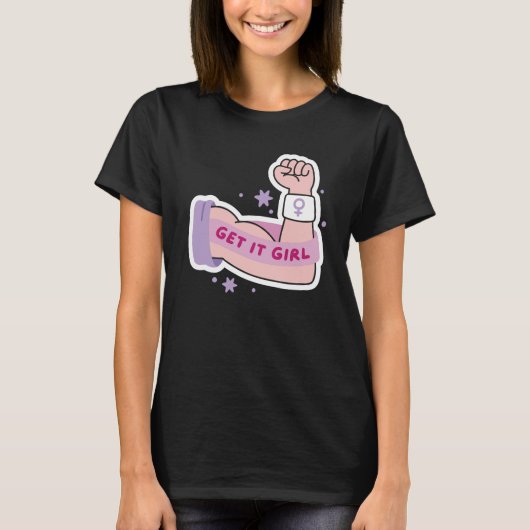 Get It Girl Feminist T-Shirt  Tシャツ (正面)