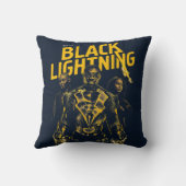 Get Lit – ブラック稲妻 クッション (裏面)