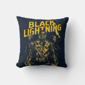 Get Lit – ブラック稲妻 クッション (正面)