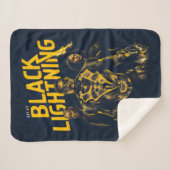 Get Lit – ブラック稲妻 シェルパブランケット (正面(横))