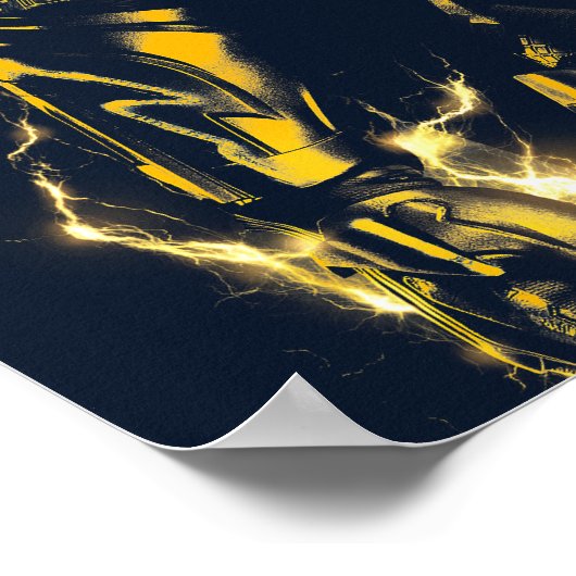 Get Lit – ブラック稲妻 ポスター (角)