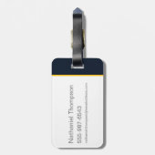 Get Lit – ブラック稲妻 ラゲッジタグ (裏面縦)