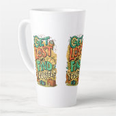 Get Lost and Find Yourself カフェラテマグ (左アングル)