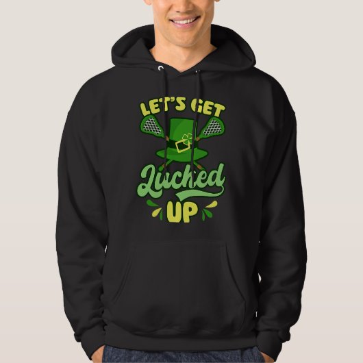 Get Lucked UpデザインラクロスSt. Patricks Day パーカ (正面)