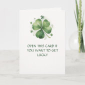 Get Lucky - Funny St. Patrick's Day  カード (正面)