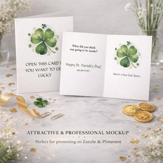 Get Lucky - Funny St. Patrick's Day  カード