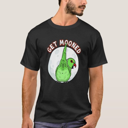 Get Mooned I Parrot Underfluffies I Green Indian R Tシャツ (正面)