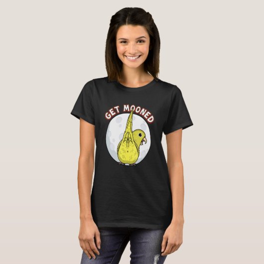 Get Mooned I Parrot Underfluffies I Yellow Parrotl Tシャツ (正面フル)