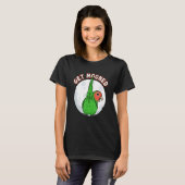 Get Mooned I Parrot Underfluffies Rosy-faced Green Tシャツ (正面フル)
