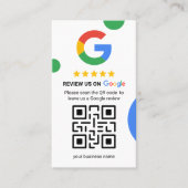 Get More Google Reviews - QR Code Business Card 名刺 (正面)