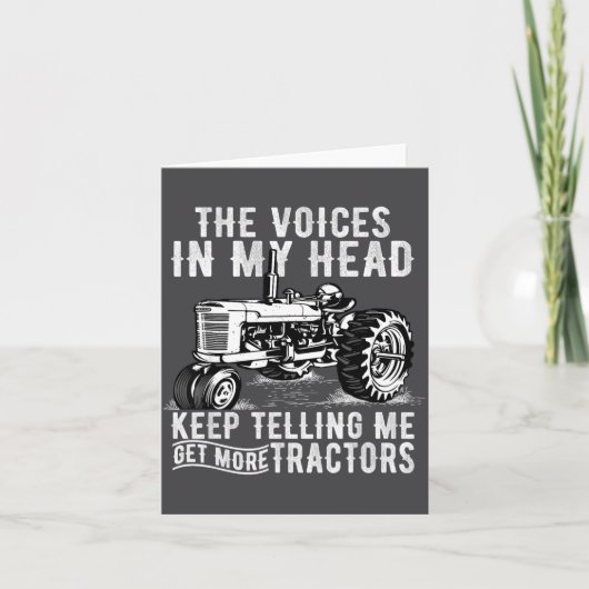 Get More Tractors Funny Quotes Tractors Driver Far カード (正面)