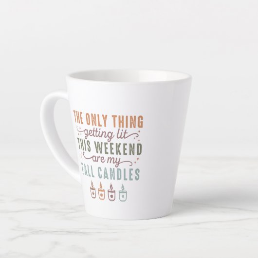 Get My秋Candle カフェラテマグ (左アングル)