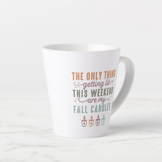 Get My秋Candle カフェラテマグ (右アングル)