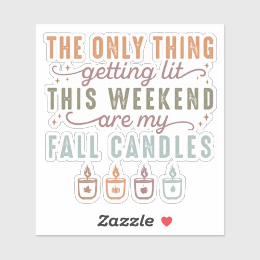 Get My秋Candle シール (シート)