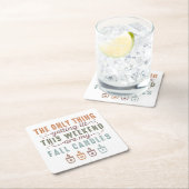 Get My秋Candle スクエアペーパーコースター (インサイチュ)