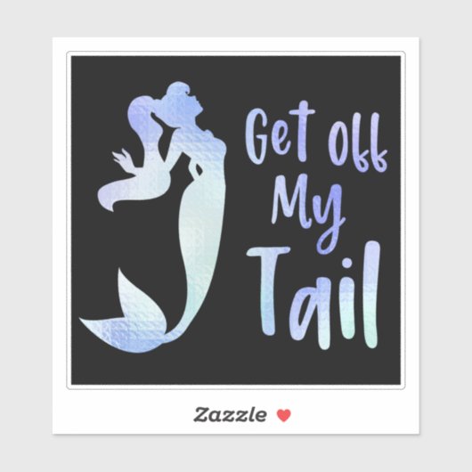 Get My Tail Mermaid引用文シール シール (シート)