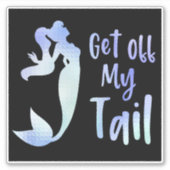 Get My Tail Mermaid引用文シール シール (正面)