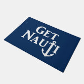 "GET NAUTI" - 航海の ドアマット (アングル)