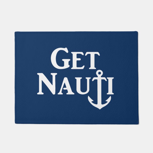 "GET NAUTIT" -航海の DOORMAT ドアマット (正面)