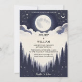 Get Night Sunset Stars Moon Cloud Twilight 結婚's 招待状 (正面)