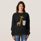 Get On My Level Giraffe  Tall Zoo Animal スウェットシャツ (正面フル)
