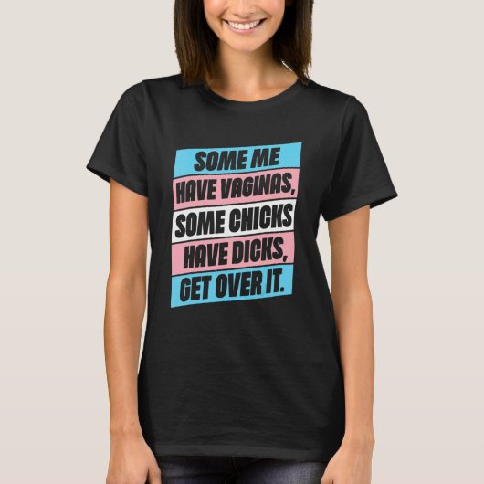 Get Over It Trans Lgbt Lgbtq Pride Month Tシャツ (正面)