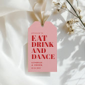 GET READY TO EAT DRINK AND DANCE! Wedding ギフトタグ