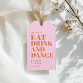 GET READY TO EAT DRINK AND DANCE! Wedding  ギフトタグ