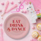 GET READY TO EAT DRINK AND DANCE! Wedding  ペーパープレート (パーティー)