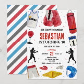 Get Ready To Rumble Boxing Birthday Invitation 招待状 (正面/裏面)