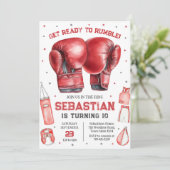 Get Ready To Rumble Boxing Birthday Invitation 招待状 (スタンド正面)