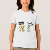 Get Real Be Rational Math Pun トライブレンドＴシャツ (正面)
